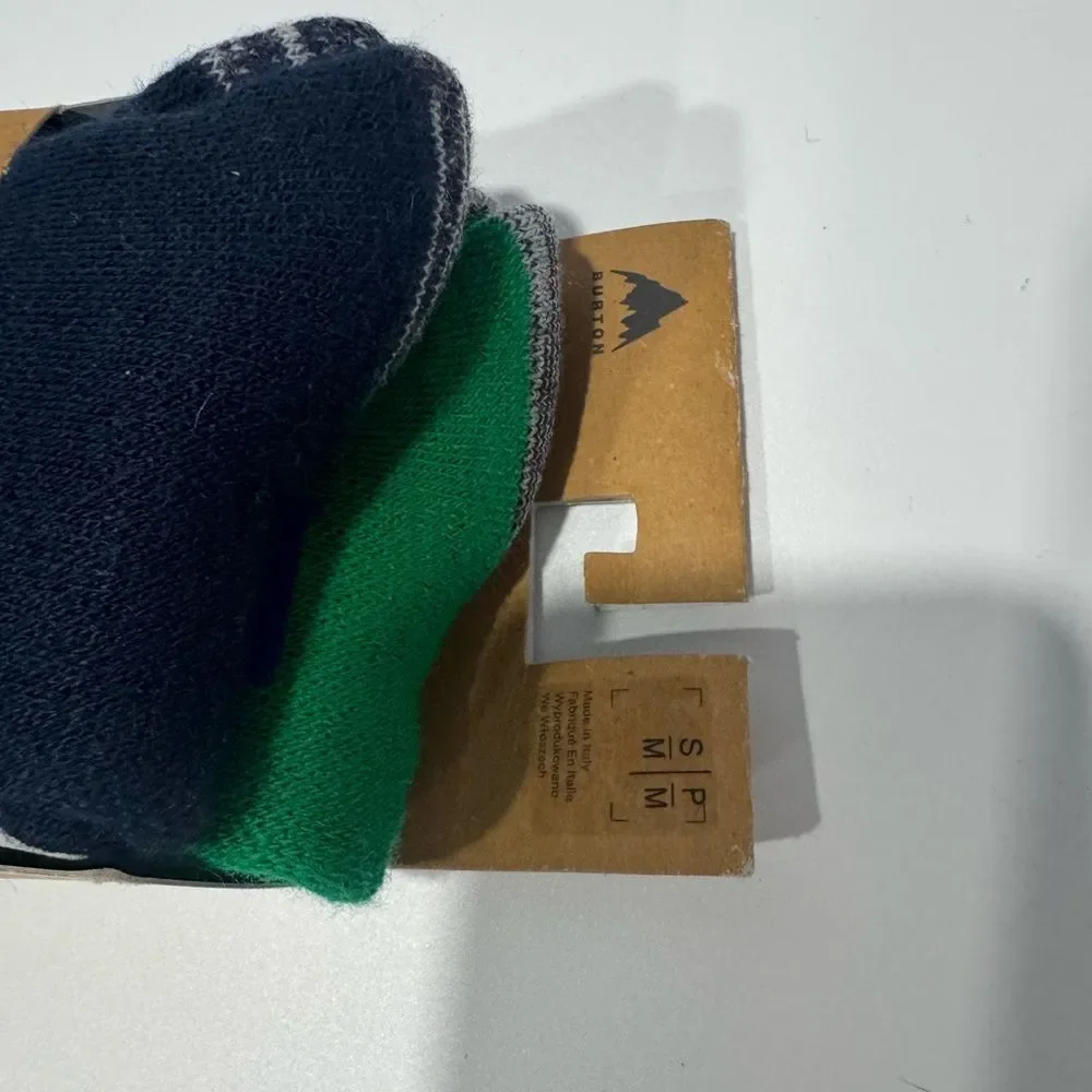 Burton Kids 2-PackSocks - Green and Blue S/M